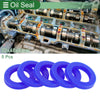 Oil Seal / 32x48x8mm / Seal Ring Rotary Shaft TPU High Pressure Blue 5 Pcs