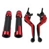 BMW S1000R S1000RR Red Extendable Brake Clutch Levers Grip Set (2014-2023)