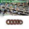 Make Model Oil Seal 16x32x7mm FKM Rubber Brown 5 Pcs