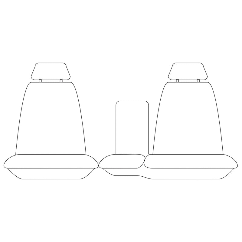 Toyota FZJ105 HZJ105 Front Custom Grey Canvas Car Seat Covers