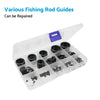 Repair 160Pcs 3.7-30mm Ceramic Fishing Rod Guide Rings