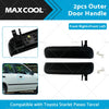 Toyota Starlet EP91 Pair Black FRONT Outer Door Handles (1996-1999)