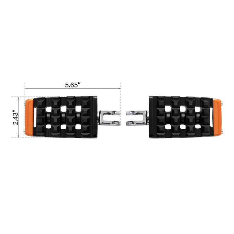 Harley Softail Street Bob Fat Bob Black Rider Foot Pegs (2018-2025)