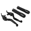 BMW F650GS Black Extendable Brake Clutch Levers Grips Set (2002-2007)
