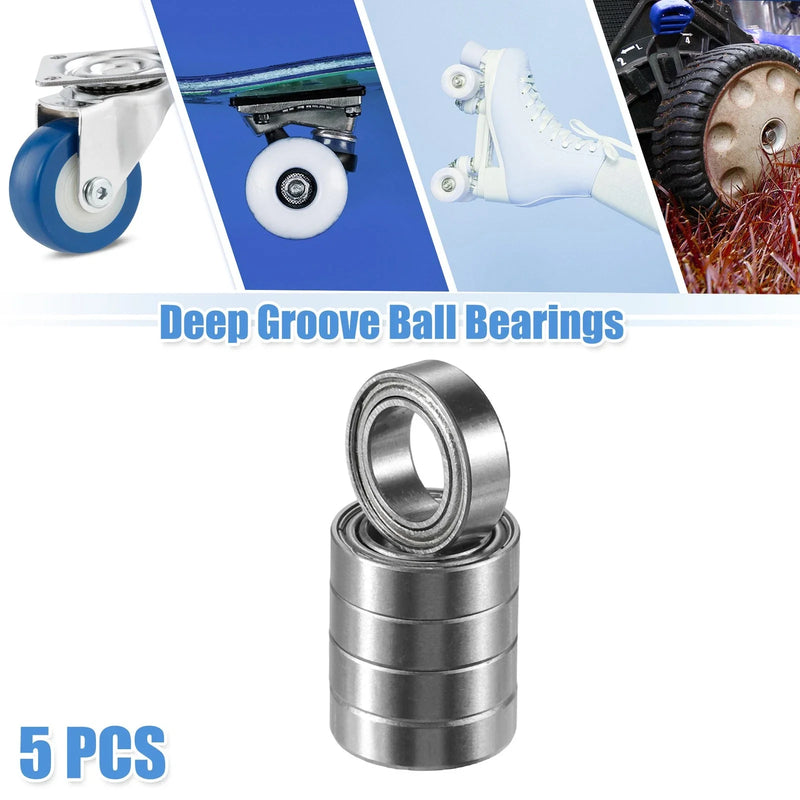 Car Make Model 5 Pcs 6x10x3mm Deep Groove Ball Bearings Double Shield