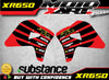 Honda XR 650 Models Radiator Stickers