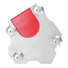 Motorcycle Red Aluminum Alloy Kickstand Side Stand Pad Extension
