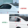 BMW 5-Series Sedan Gloss Black Rear Side Window Quarter Louver Cover (2018–2023)
