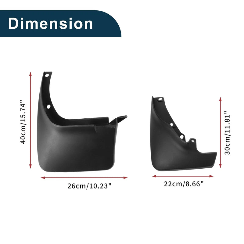 Toyota RAV4 Mud Flaps Splash Guards 1 Set (1995-2000)