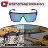 Motorcycle Riding Goggles Green Lens Black Frame Tri-Acetyl Cellulos TR90