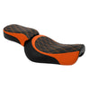 Harley Iron 883 XL883N (2016-2022) Black / Orange Rider & Passenger Seats