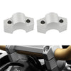 Honda ADV 150 160 Handlebar Riser Clamp Mount Adapter Silver (2017-2023)