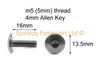 Yamaha R1 10x Inoxidable carenado tornillos m5 x 16mm Pan Botón Cabeza