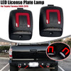 Toyota Tacoma White+Red LED Rear Bumper License Plate Lamps (2005–2015)