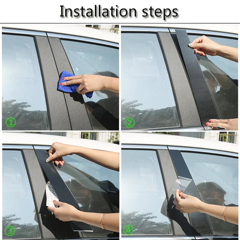Nissan Altima Carbon Fiber Pillar Posts Window Door Trim Cover (2013–2018)