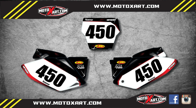 Honda CRF 450 (2005-2006) Stickers Decals Custom Number Plates