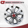 Dodge - Chrome Silver Tone Plastic Wheel Center Caps (No.68081010AA)