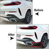 BMW X6 G06 M Sport Rear Bumper Lip Spoiler Carbon Black (2020-2022)