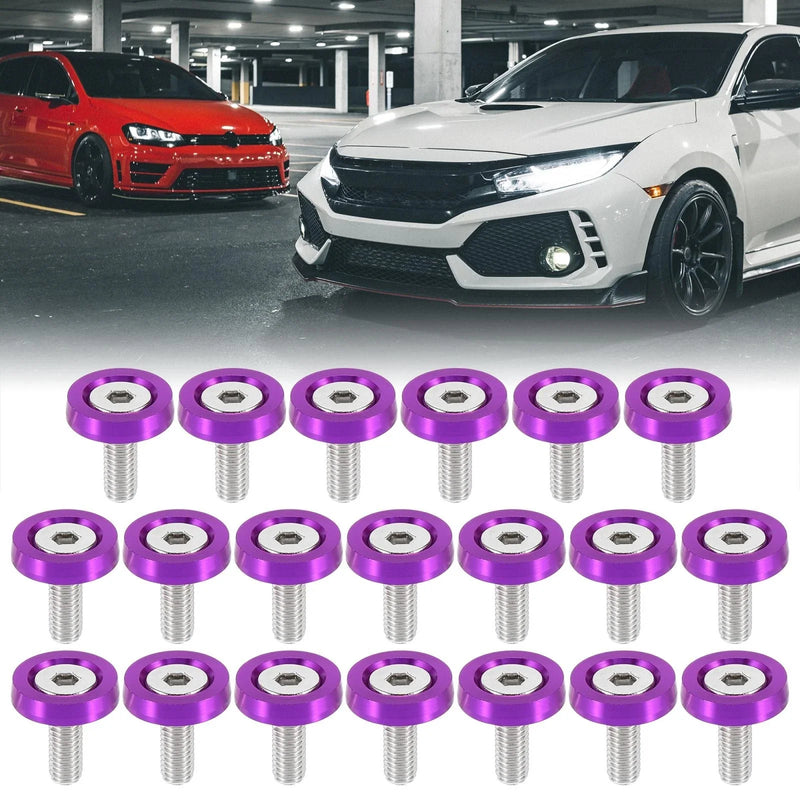 Car / Motorcycle 20pcs M6 Fender Bumper Washer Bolt