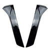 SEAT Leon Glossy Black Rear Window Spoiler Side Wing Cover (2013-2019)