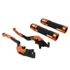 Honda VFR1200F Orange Brake Clutch Levers & Handlebar Grips Set (2010-2014)
