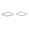 Volvo XC40 Matte Silver A-Pillar Speaker Covers (2018-2020)