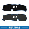 BMW X5 2023-2024 Sun Protector Black Blue Dashboard Cover Mat