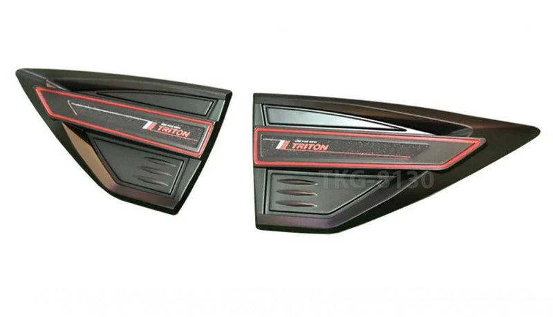 Mitsubishi L200 Triton Black Side Wing Air Vent Fender Cover (2019-2020)