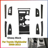 Toyota Highlander Glossy Carbon Fiber Interior Trim Decals (2008–2013)