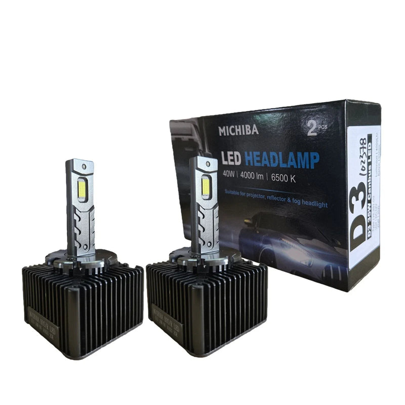 D3R / D3S 2 x HID LED Headlight Bulb Globe 12V 35W 4000LM Canbus (2010–2023)