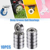 10 x 5x14x5mm Double Metal Shield Single Row Deep Groove Ball Bearings