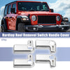 Jeep Wrangler 4pcs Hardtop Roof Removal Switch Handle Covers (2007-2018)