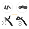 Honda Z50 Z50R 3 x Red Number Plate Brackets, Clips & Bands (1979–1987)