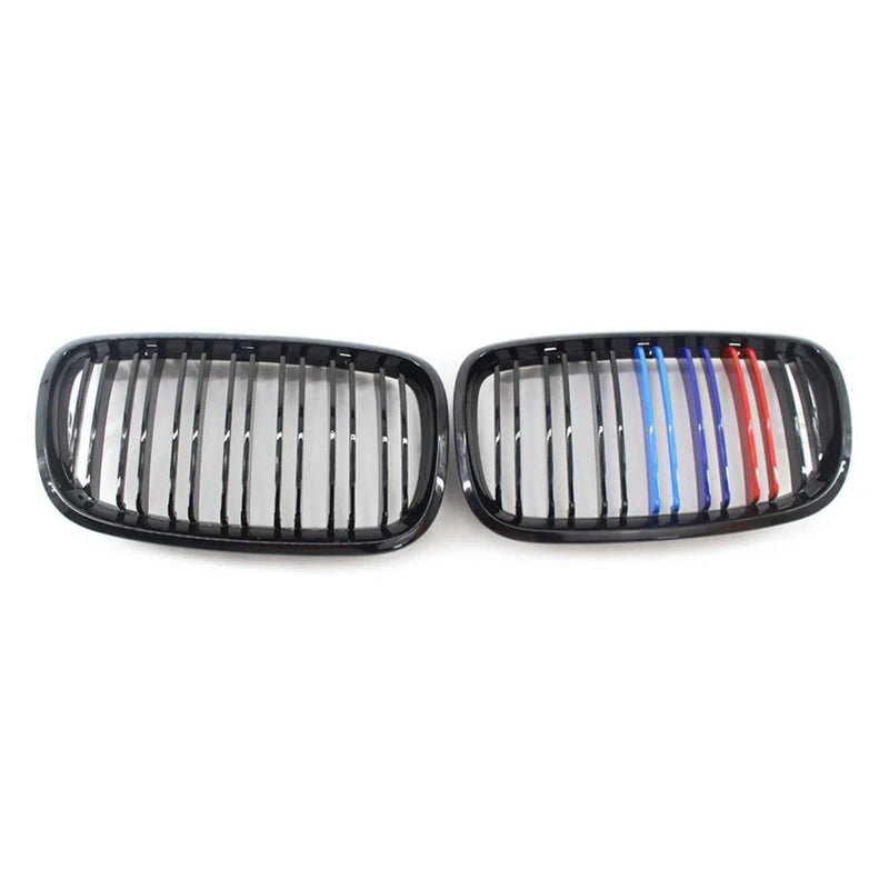 BMW X5 X6 E70 E71 (2007-2013) Black M-Color Front Bumper Upper Mesh Grille