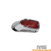 Harley Cafe Racer Chopper Chrome Red LED Tombstone Brake Tail Light