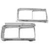 Landcruiser FJ80 FZJ80 HDJ80 HZJ80 Chrome Headlight Surrounds (1990–1994)