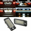 Audi A3 8P A4 S4 Q7 White LED Rear Plate Light
