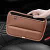 Car Interior Seat Gap Filler Organizer PU Leather Multifunction Storage Bag