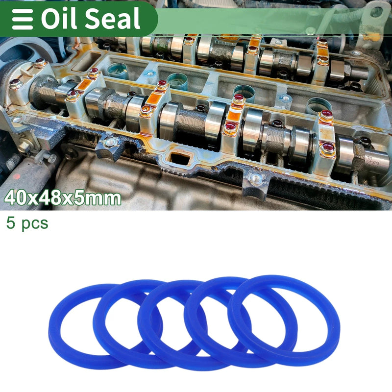 Oil Seal / 40x48x5mm / Seal Ring Rotary Shaft Seal TPU Blue High Pressure