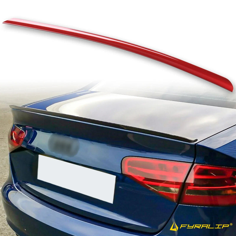 Audi A4 B8.5 Sedan Red Boot Lip Spoiler (2012-2015)
