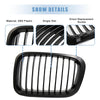 BMW 325i 330i Matte Black Front Upper Kidney Grille (2006-2013)