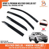 Holden Colorado RG Z71 LTZ Dual Cab Weather Shields Rain Guards (12-22)