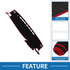 Toyota Highlander 2021-2024 Black Red Dashboard Cover Mat