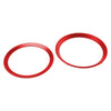 BMW 3 Series Red Front & Rear Emblems with Boot Ring Edging (2006-2013)