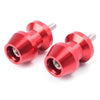 Yamaha R1, XV250, R6, YZF600, FZ6, FZ8 6mm Red Swingarm Spool Sliders