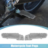 Honda Pair 8mm Metal Footrest Footpeg Silver Tone