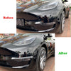 Tesla Model Y Carbon Style Canards Covers Trims (2020–2024)