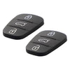 Hyundai I10 I20 I30 Remote Car Key 2 x Black Rubber Shell (3 Buttons)