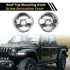 Jeep Wrangler JK Roof Mounting Knob Screw Cover (2007-2017)