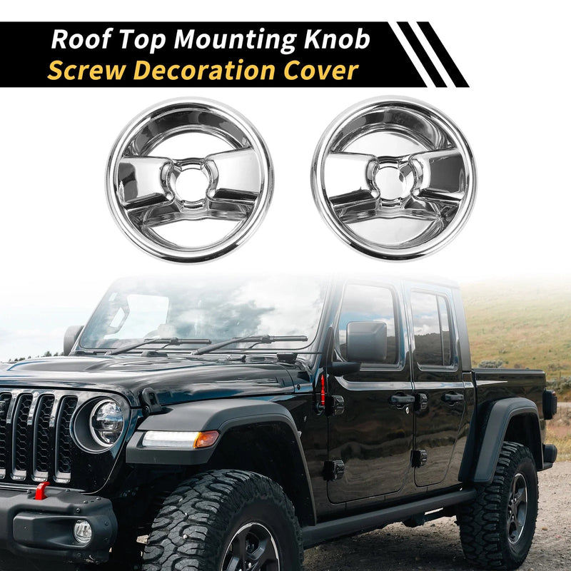 Jeep Wrangler JK Roof Mounting Knob Screw Cover (2007-2017)